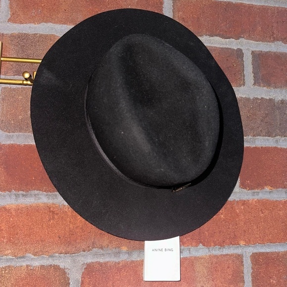ANINE BING Scarlett Wool Brim Hat